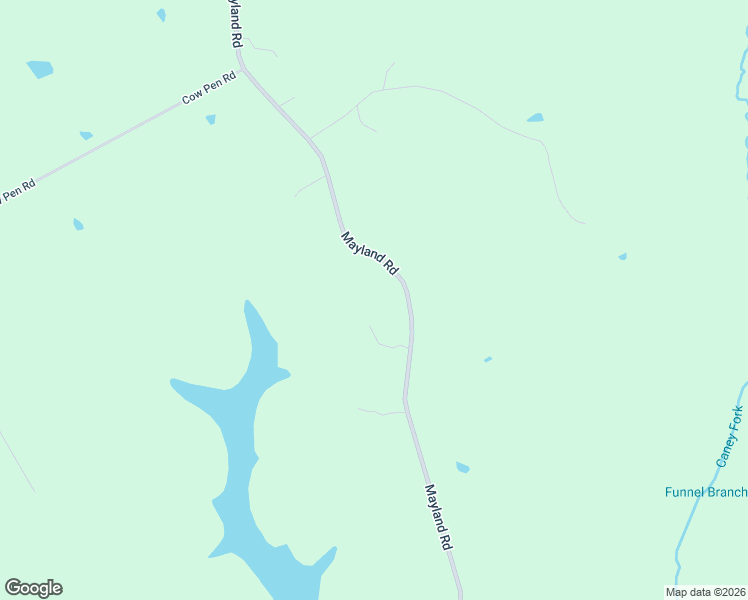 map of restaurants, bars, coffee shops, grocery stores, and more near 2366 Mayland Road in Crossville