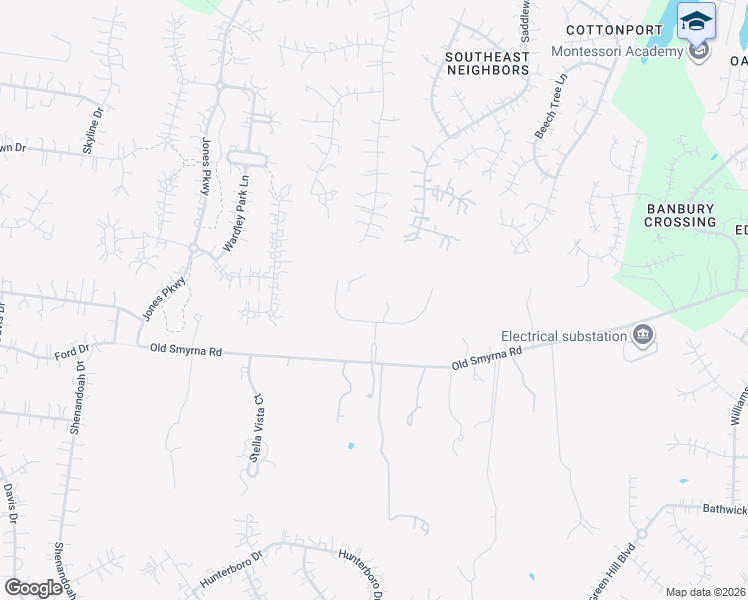 map of restaurants, bars, coffee shops, grocery stores, and more near 9230 Old Smyrna Road in Brentwood