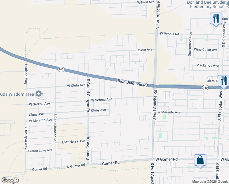 map of restaurants, bars, coffee shops, grocery stores, and more near 9253 Romance Diamond Street in Las Vegas