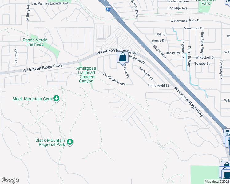 map of restaurants, bars, coffee shops, grocery stores, and more near 218 Shaded Canyon Drive in Henderson