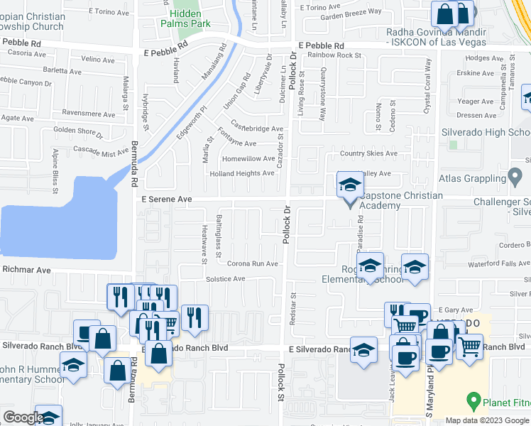 map of restaurants, bars, coffee shops, grocery stores, and more near 9330 Natoma Station Place in Las Vegas