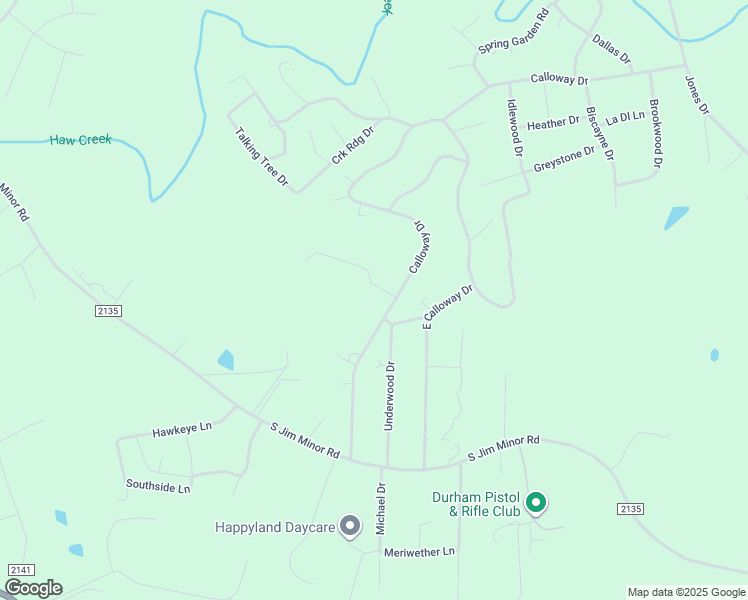 map of restaurants, bars, coffee shops, grocery stores, and more near 3465 Calloway Dr in Haw River