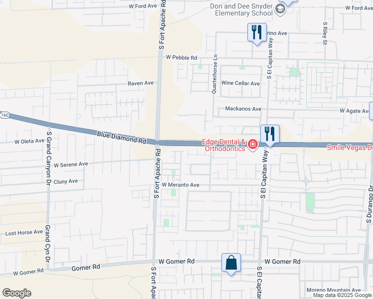 map of restaurants, bars, coffee shops, grocery stores, and more near 9255 Jade Lagoon Street in Las Vegas