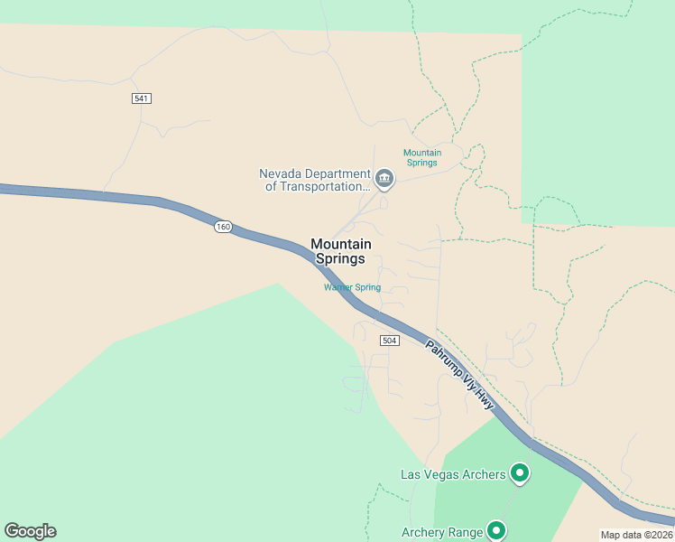 map of restaurants, bars, coffee shops, grocery stores, and more near 19010 Nevada 160 in Mountain Springs