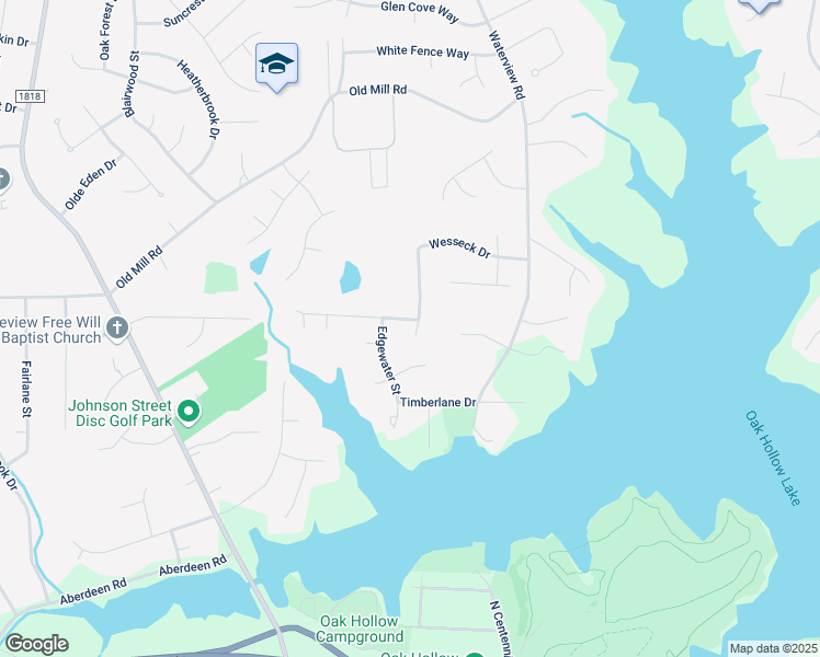 map of restaurants, bars, coffee shops, grocery stores, and more near 2208 Anchoridge Avenue in High Point
