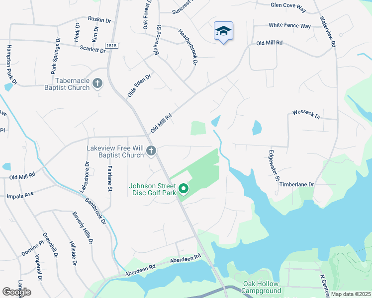 map of restaurants, bars, coffee shops, grocery stores, and more near 3869 Tanyard Mill Court in High Point