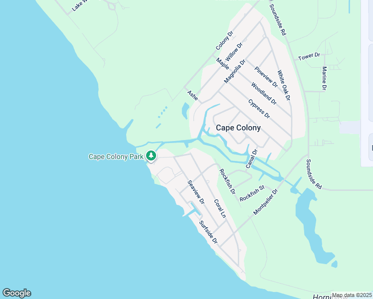 map of restaurants, bars, coffee shops, grocery stores, and more near 303 Coral Lane in Edenton