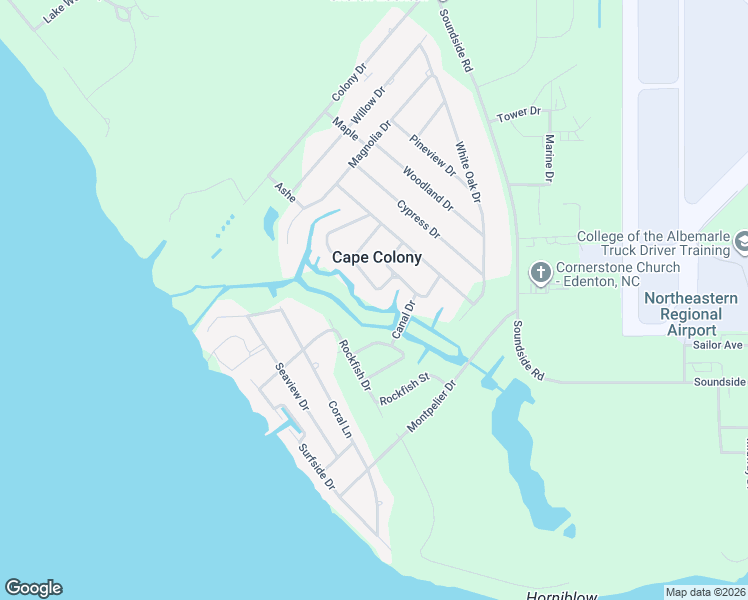 map of restaurants, bars, coffee shops, grocery stores, and more near in Chowan County