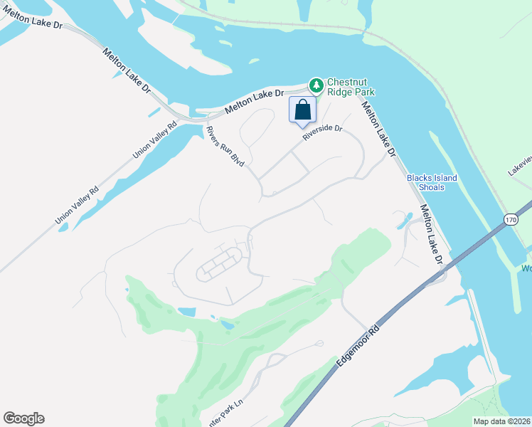 map of restaurants, bars, coffee shops, grocery stores, and more near 81 Rolling Links Boulevard in Oak Ridge