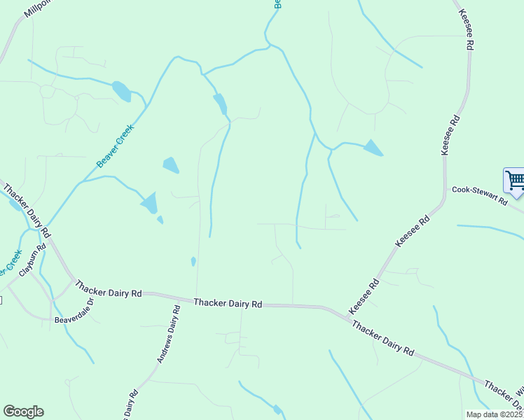 map of restaurants, bars, coffee shops, grocery stores, and more near 5105 Lady Lane in Greensboro