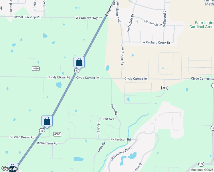 map of restaurants, bars, coffee shops, grocery stores, and more near 11775 Giles Road in Farmington