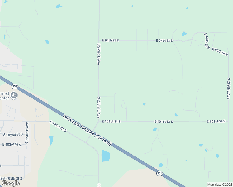 map of restaurants, bars, coffee shops, grocery stores, and more near 27500 East 99th Street South in Broken Arrow