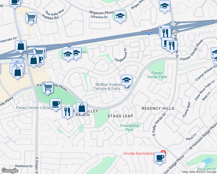 map of restaurants, bars, coffee shops, grocery stores, and more near 1969 Antelope Hill Court in Henderson