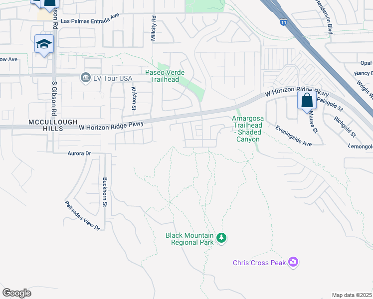 map of restaurants, bars, coffee shops, grocery stores, and more near 733 Character Point Avenue in Henderson