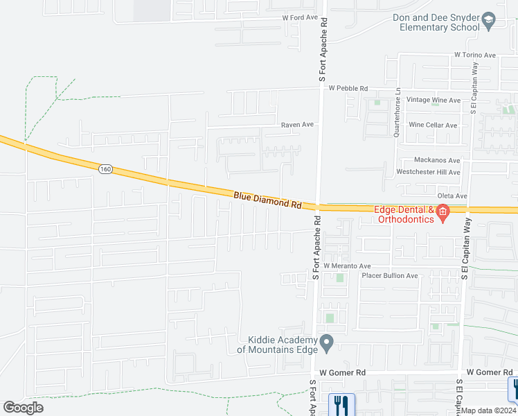 map of restaurants, bars, coffee shops, grocery stores, and more near 9214 Blue Agate Street in Las Vegas