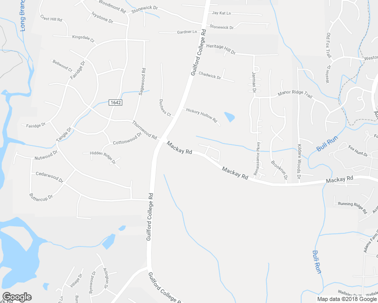 map of restaurants, bars, coffee shops, grocery stores, and more near 5356 Mackay Road in Jamestown