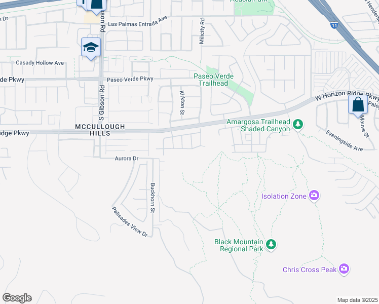 map of restaurants, bars, coffee shops, grocery stores, and more near 821 Barrhead Avenue in Henderson
