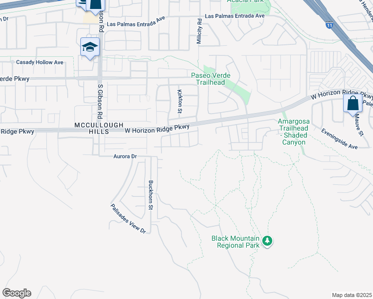 map of restaurants, bars, coffee shops, grocery stores, and more near 821 Barrhead Avenue in Henderson