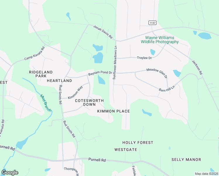 map of restaurants, bars, coffee shops, grocery stores, and more near 3101 Donlin Drive in Wake Forest