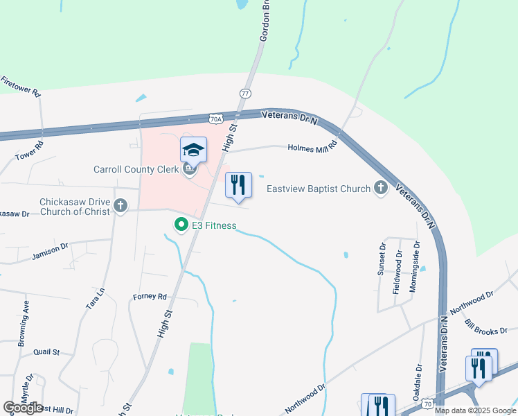 map of restaurants, bars, coffee shops, grocery stores, and more near 150 Elks Lodge Road in Huntingdon