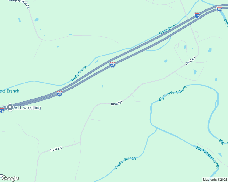map of restaurants, bars, coffee shops, grocery stores, and more near 1370 Deal Road in Burns