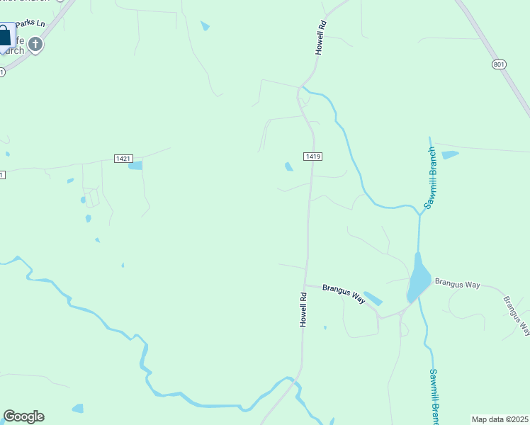 map of restaurants, bars, coffee shops, grocery stores, and more near 731 Howell Road in Mocksville