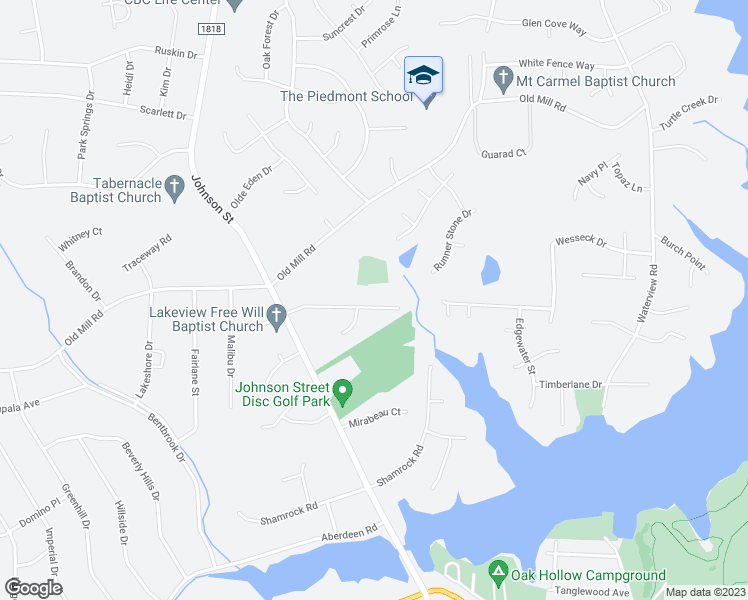 map of restaurants, bars, coffee shops, grocery stores, and more near 653 Nova Avenue in High Point