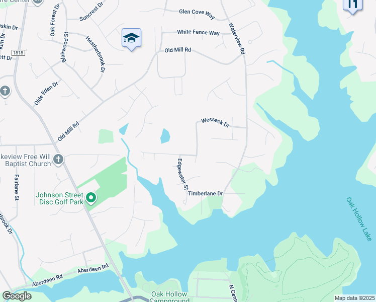 map of restaurants, bars, coffee shops, grocery stores, and more near 2201 Anchoridge Avenue in High Point