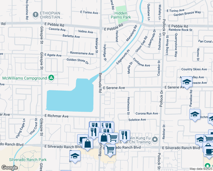 map of restaurants, bars, coffee shops, grocery stores, and more near 429 Wendover Hills Avenue in Las Vegas