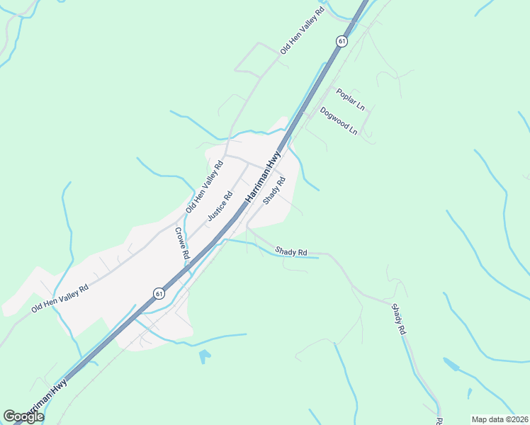 map of restaurants, bars, coffee shops, grocery stores, and more near 143 Shady Road in Oliver Springs
