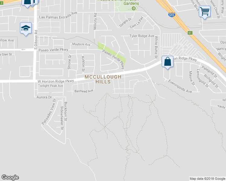 map of restaurants, bars, coffee shops, grocery stores, and more near 733 Character Point Avenue in Henderson