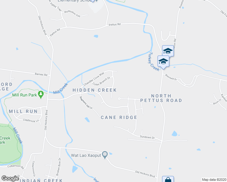 map of restaurants, bars, coffee shops, grocery stores, and more near 3953 Stephens Ridge Way in Nashville