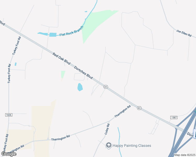 map of restaurants, bars, coffee shops, grocery stores, and more near 6205 Dortches Boulevard in Rocky Mount