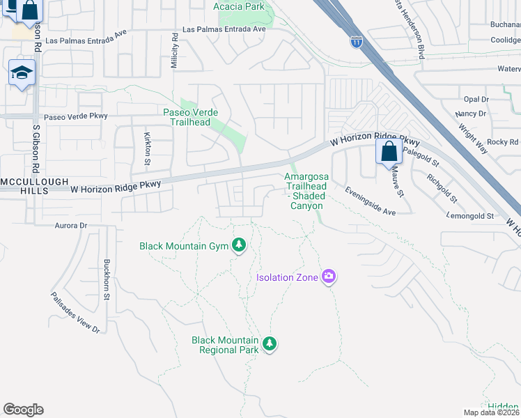 map of restaurants, bars, coffee shops, grocery stores, and more near 677 Principle Point Avenue in Henderson