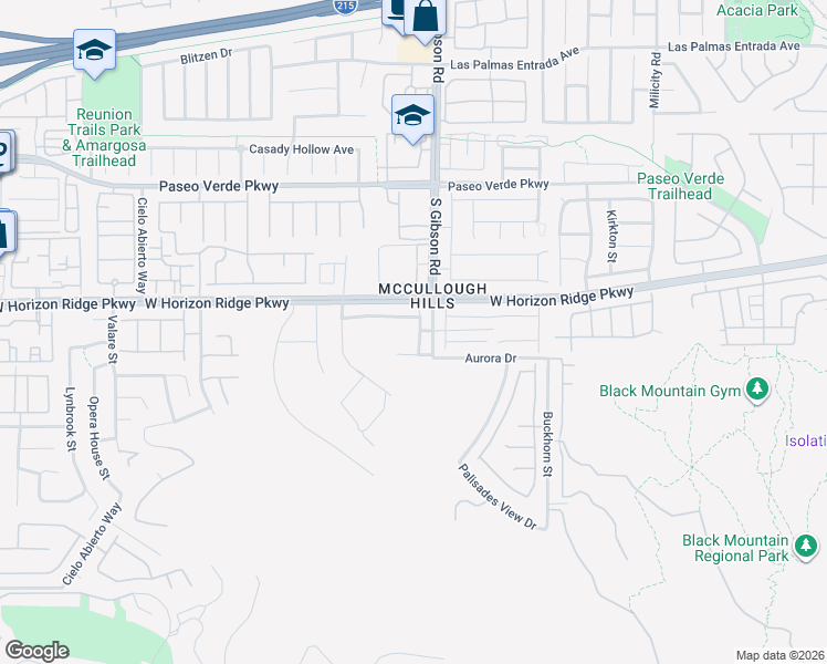 map of restaurants, bars, coffee shops, grocery stores, and more near 210 Abbey Hill Street in Henderson