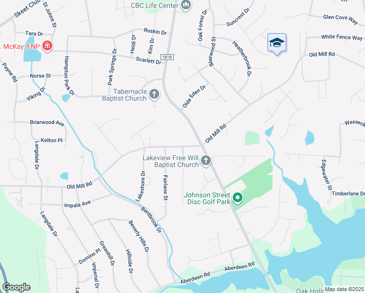 map of restaurants, bars, coffee shops, grocery stores, and more near 509 Old Mill Road in High Point