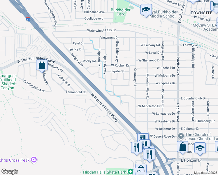 map of restaurants, bars, coffee shops, grocery stores, and more near 478 Potomac Street in Henderson