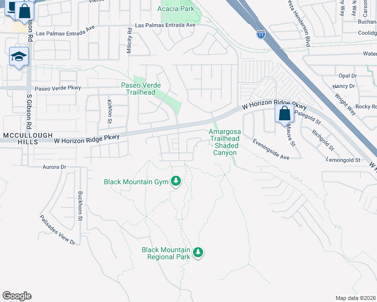 map of restaurants, bars, coffee shops, grocery stores, and more near 234 Priority Point Street in Henderson