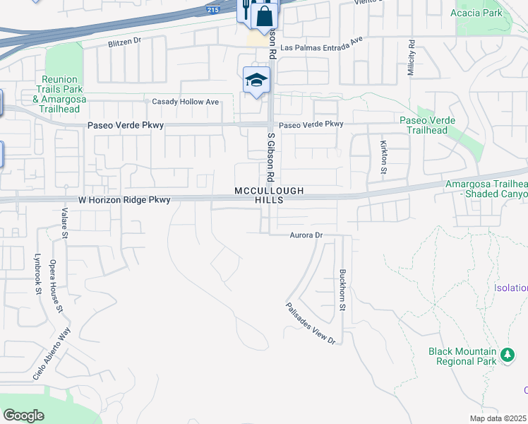 map of restaurants, bars, coffee shops, grocery stores, and more near 214 Abbey Hill Street in Henderson