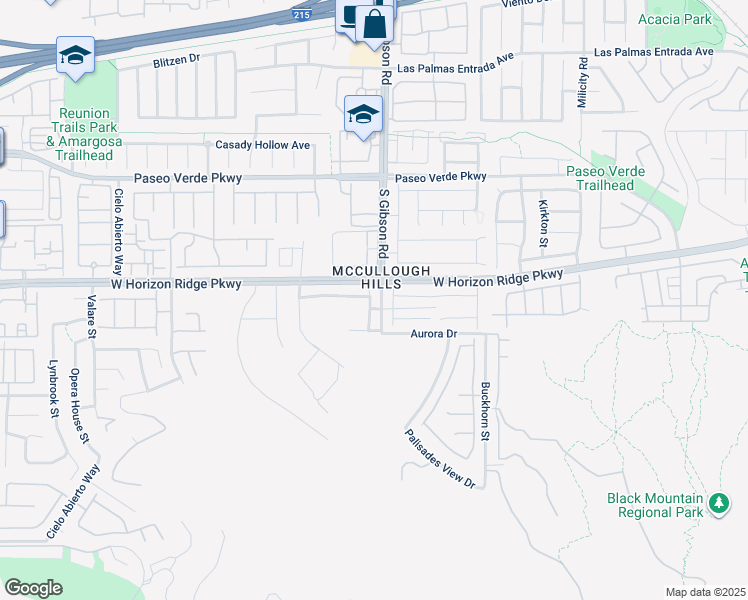 map of restaurants, bars, coffee shops, grocery stores, and more near 214 Abbey Hill Street in Henderson