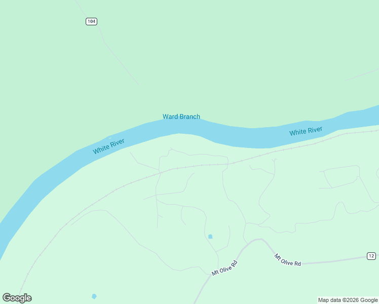 map of restaurants, bars, coffee shops, grocery stores, and more near Bone Island Road in Calico Rock