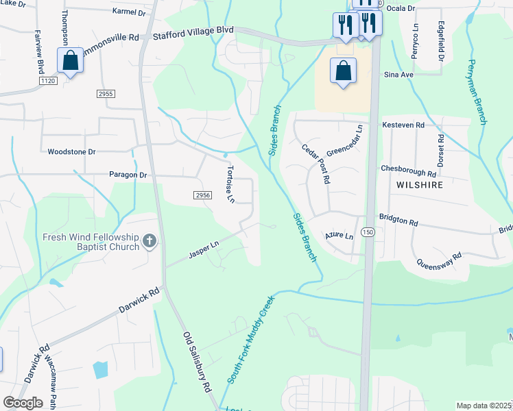 map of restaurants, bars, coffee shops, grocery stores, and more near 1605 Heather Trace Lane in Winston-Salem