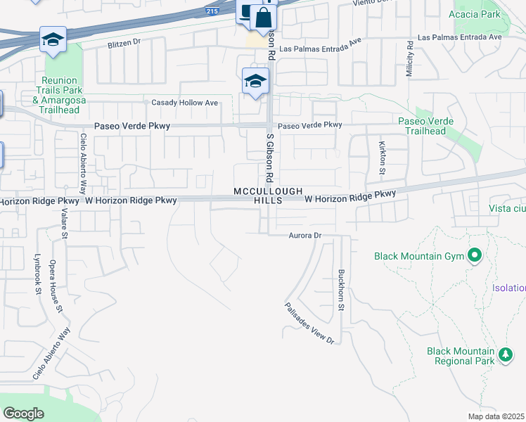 map of restaurants, bars, coffee shops, grocery stores, and more near 210 Abbey Hill Street in Henderson