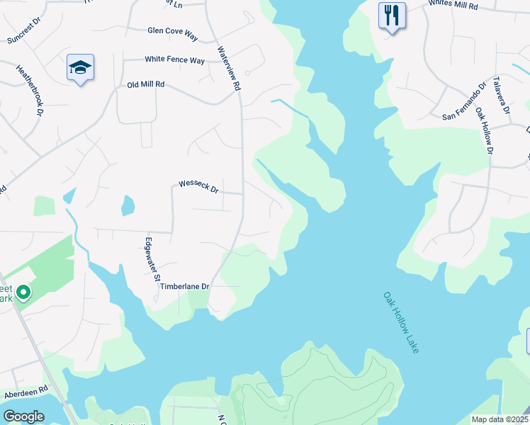 map of restaurants, bars, coffee shops, grocery stores, and more near 3830 Lillie St in High Point