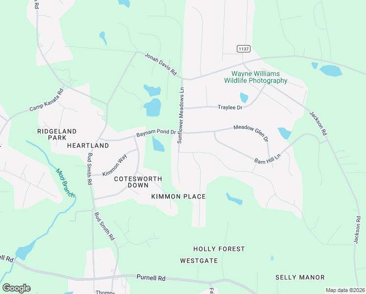 map of restaurants, bars, coffee shops, grocery stores, and more near 3101 Donlin Drive in Wake Forest