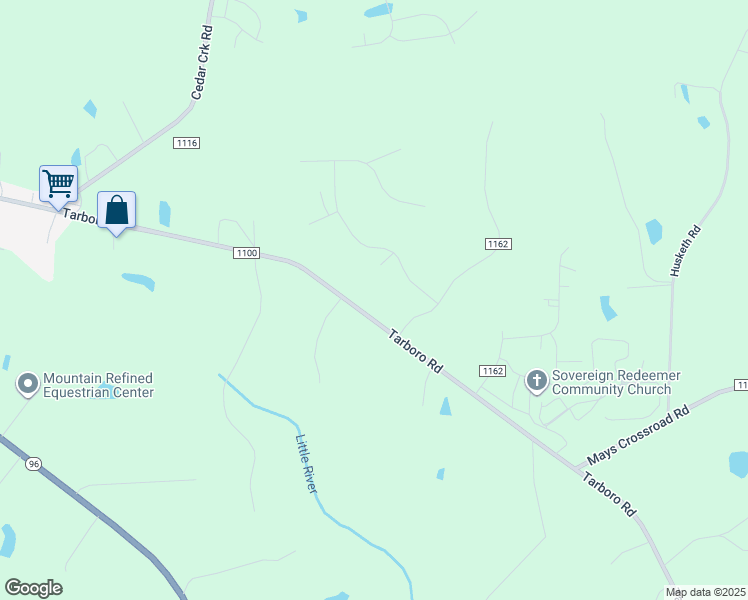 map of restaurants, bars, coffee shops, grocery stores, and more near 385 Tarboro Road in Youngsville