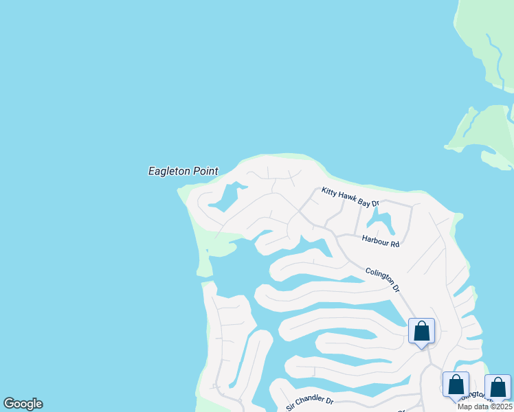 map of restaurants, bars, coffee shops, grocery stores, and more near 913 Colington Drive in Kill Devil Hills