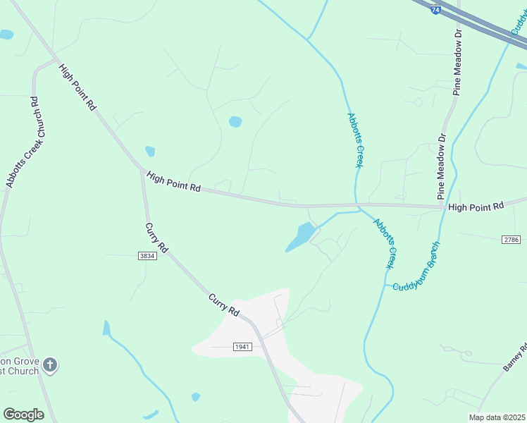 map of restaurants, bars, coffee shops, grocery stores, and more near 4926 High Point Rd in Kernersville