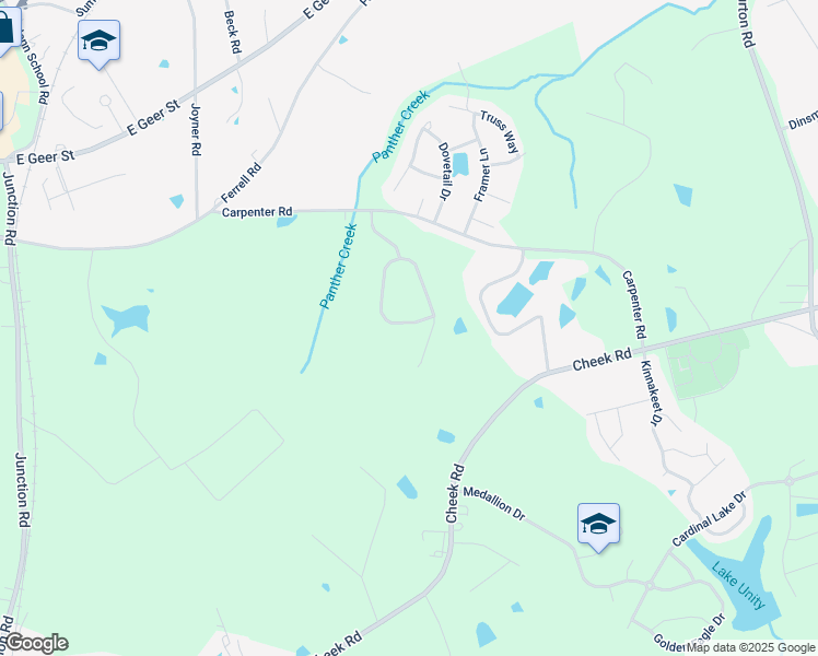 map of restaurants, bars, coffee shops, grocery stores, and more near 3742 Mountain Brook Circle in Durham
