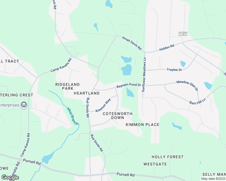 map of restaurants, bars, coffee shops, grocery stores, and more near 3020 Baynam Pond Drive in Wake Forest